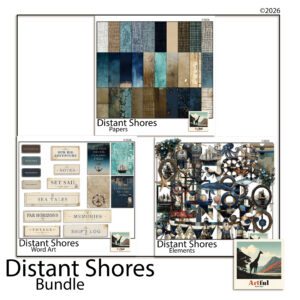 distant shores bundle digital scrapbook kit