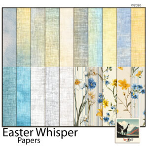 easter whisper digital paper digital scrapbook kit