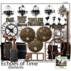 Vintage Steampunk Digital Scrapbook Elements