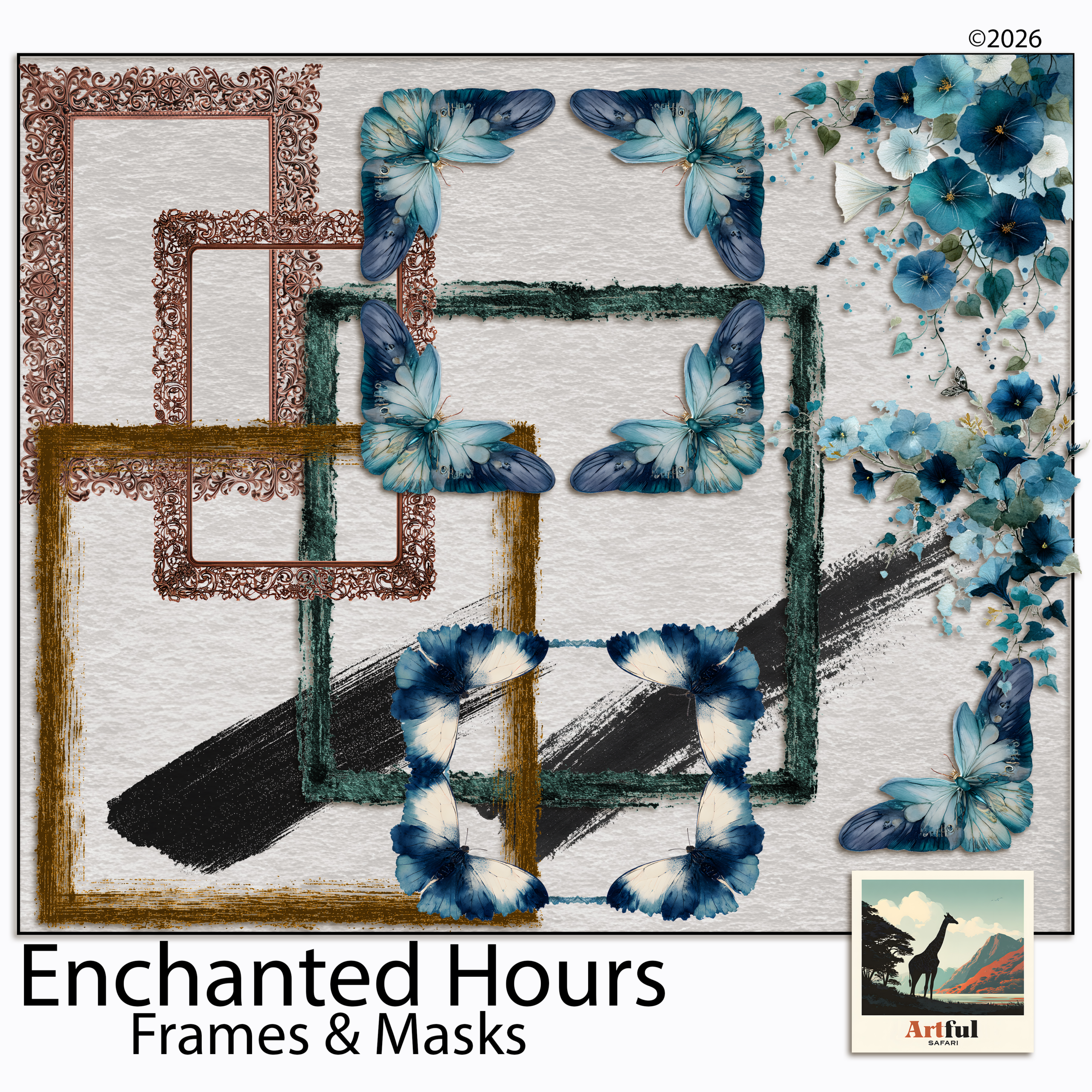 Dark Academia Digital Scrapbook Photo