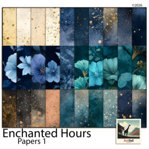 Cosmic Midnight Digital Scrapbook Papers