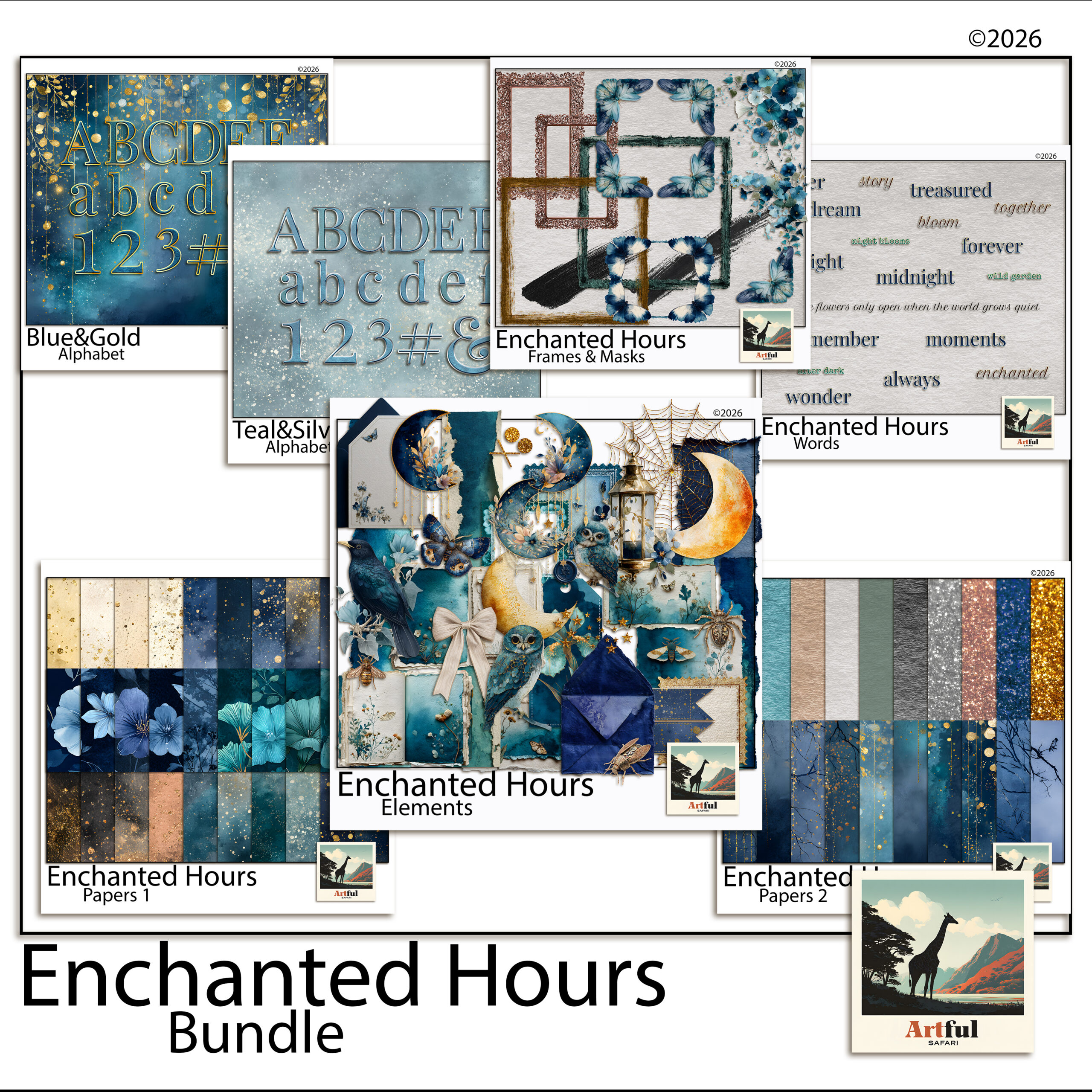 Can you sell digital scrapbook layouts made with the Enchanted Hours kit