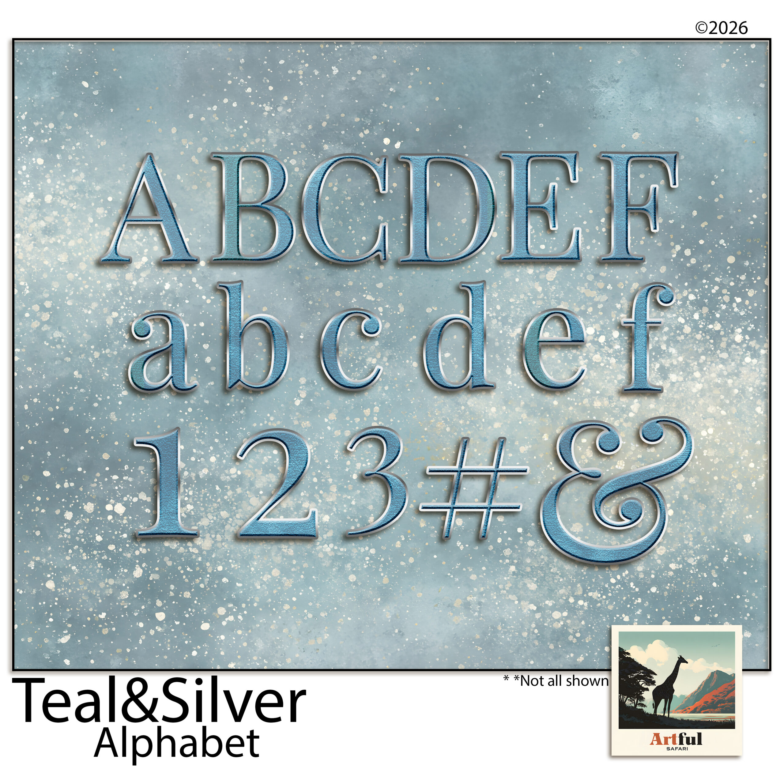 Scrapbook Letters Alphabet PNG Printable