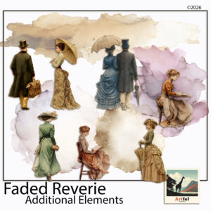 Faded Reverie Digital Scrapbook Elements