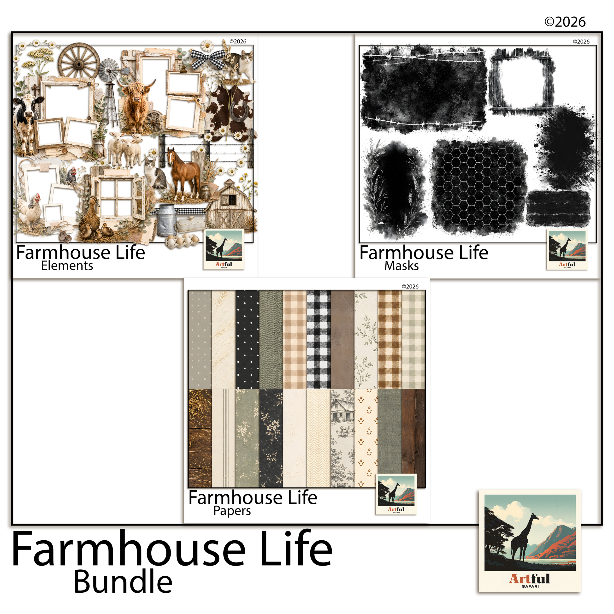 Farmhouse Scrapbook Page Ideas: 5 Beautiful Rustic Layouts