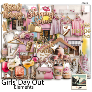 girls day out digital scrapbook digital scrapbook kit