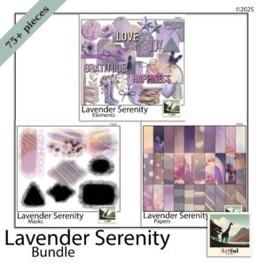 Lavender Serenity Digital Scrapbook Bundle
