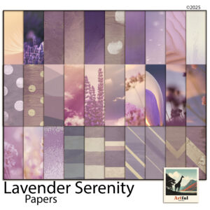 lavender serenity digital paper digital scrapbook kit