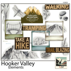 Mountain Clipart Digital Scrapbook