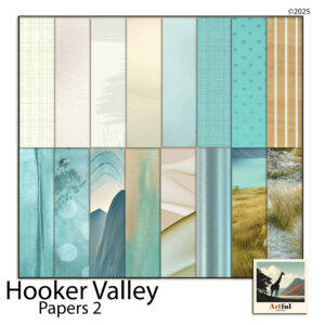 Mountain Hiking Digital Scrapbook Papers