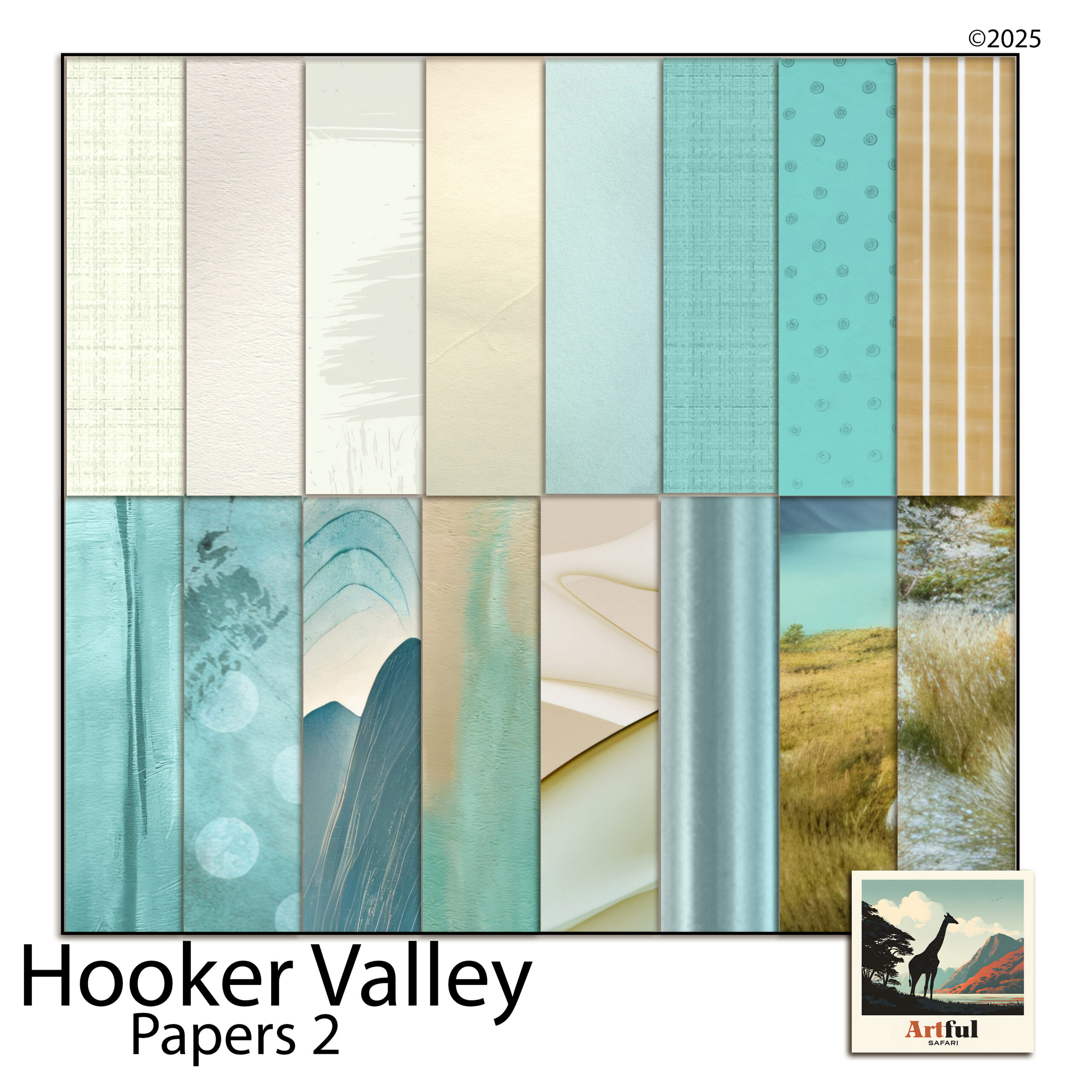 Mountain Hiking Digital Scrapbook Papers