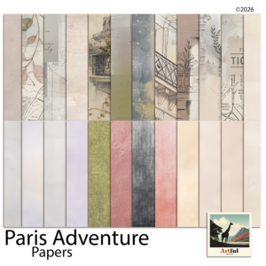 Vintage Digital Scrapbook Papers Aged