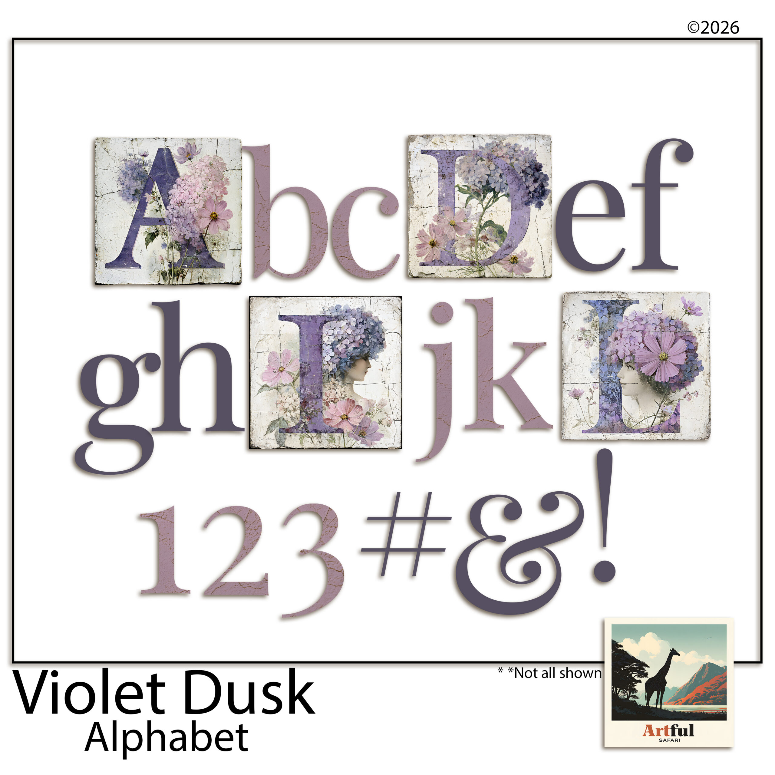 Violet Dusk Purple Lavender Digital