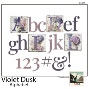 Violet Dusk Purple Lavender Digital