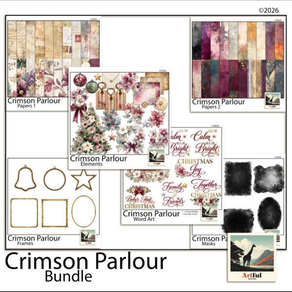 Crimson Parlour Digital Scrapbook Bundle