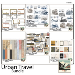 Urban Travel Digital Scrapbook Bundle