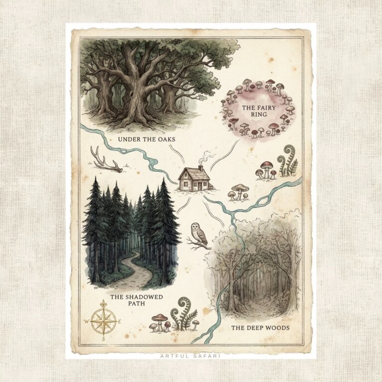 The map of the wood