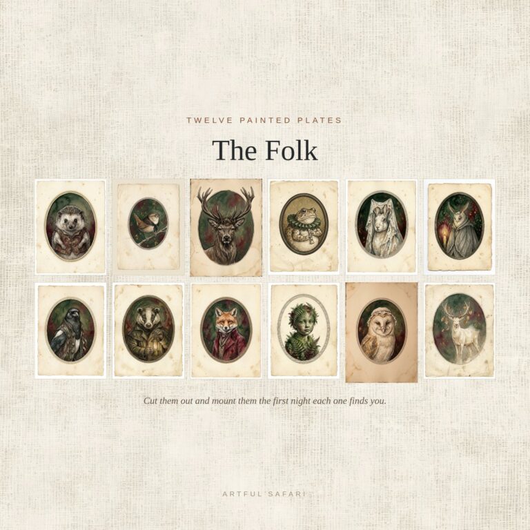 The twelve Folk plates