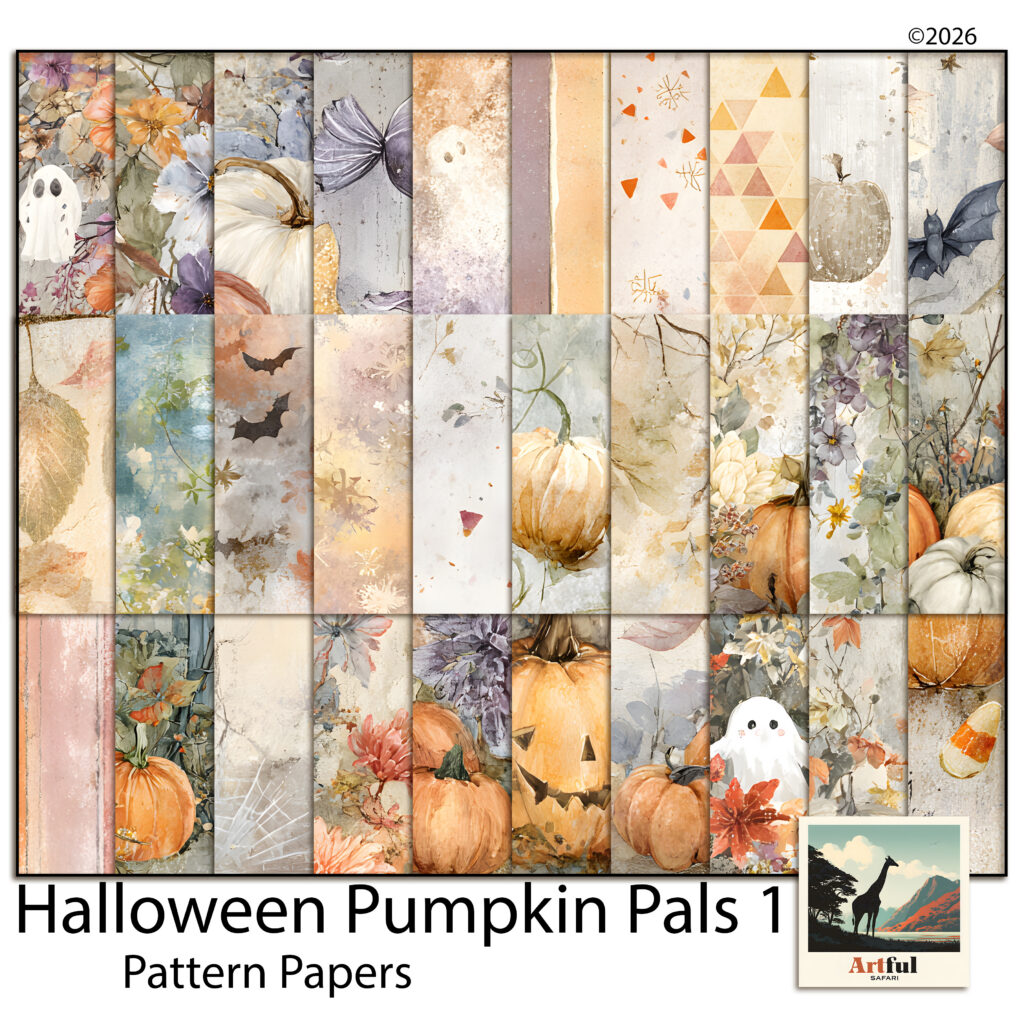 Halloween Pumpkin Pals 1 Pattern Papers