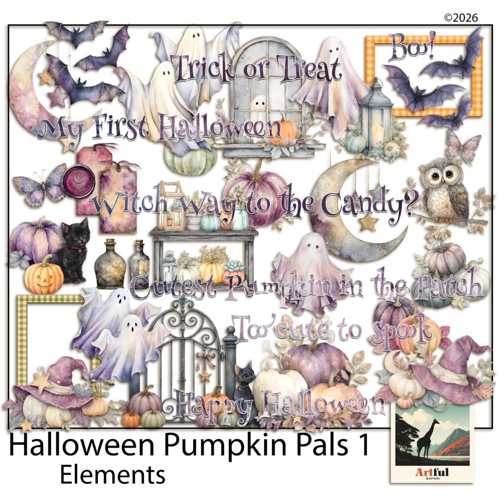 Halloween Pumpkin Pals 1 Elements