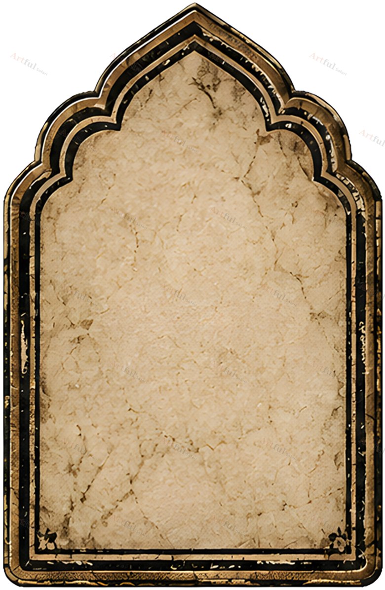 Blank arch label — included in Gothmas Word Art — 14 Gothic Christmas Word Art PNGs and Blank Labels