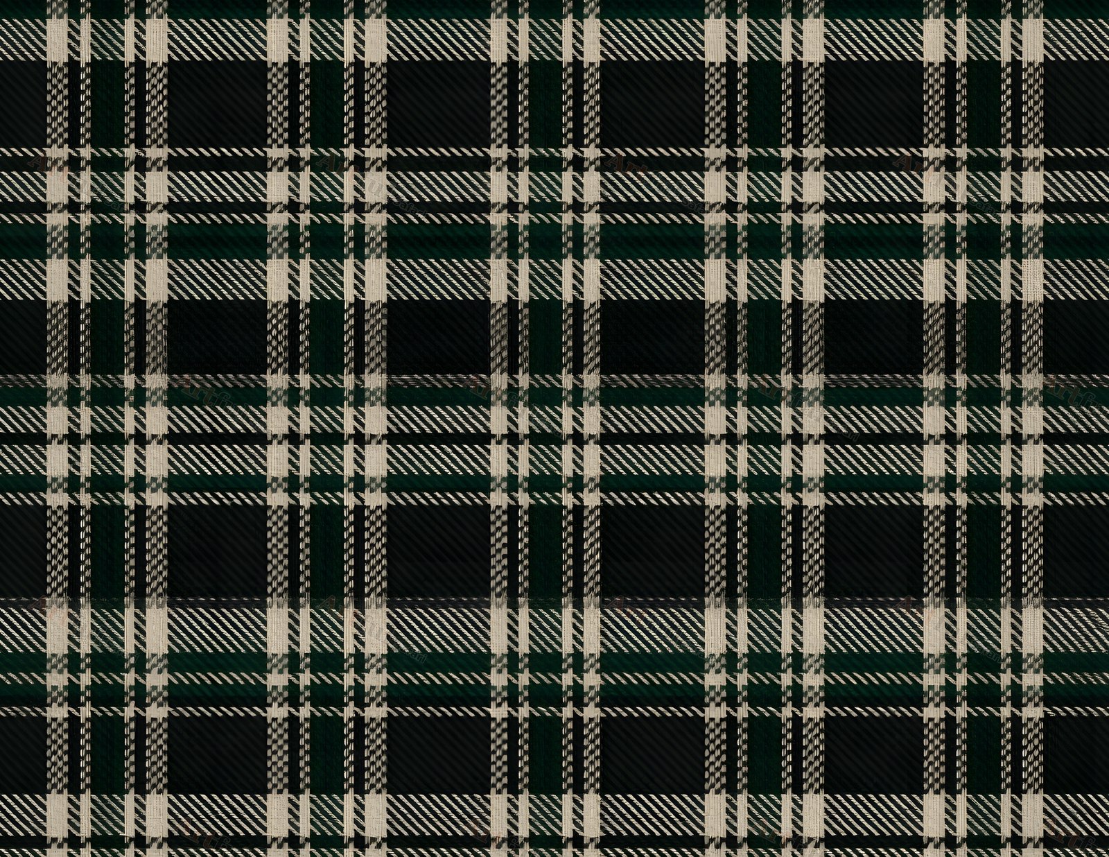 Green and cream tartan — included in Christmas Junk Journal - Gothmas Junk Journal Papers 1, 30 Printable 11x8.5 Pages