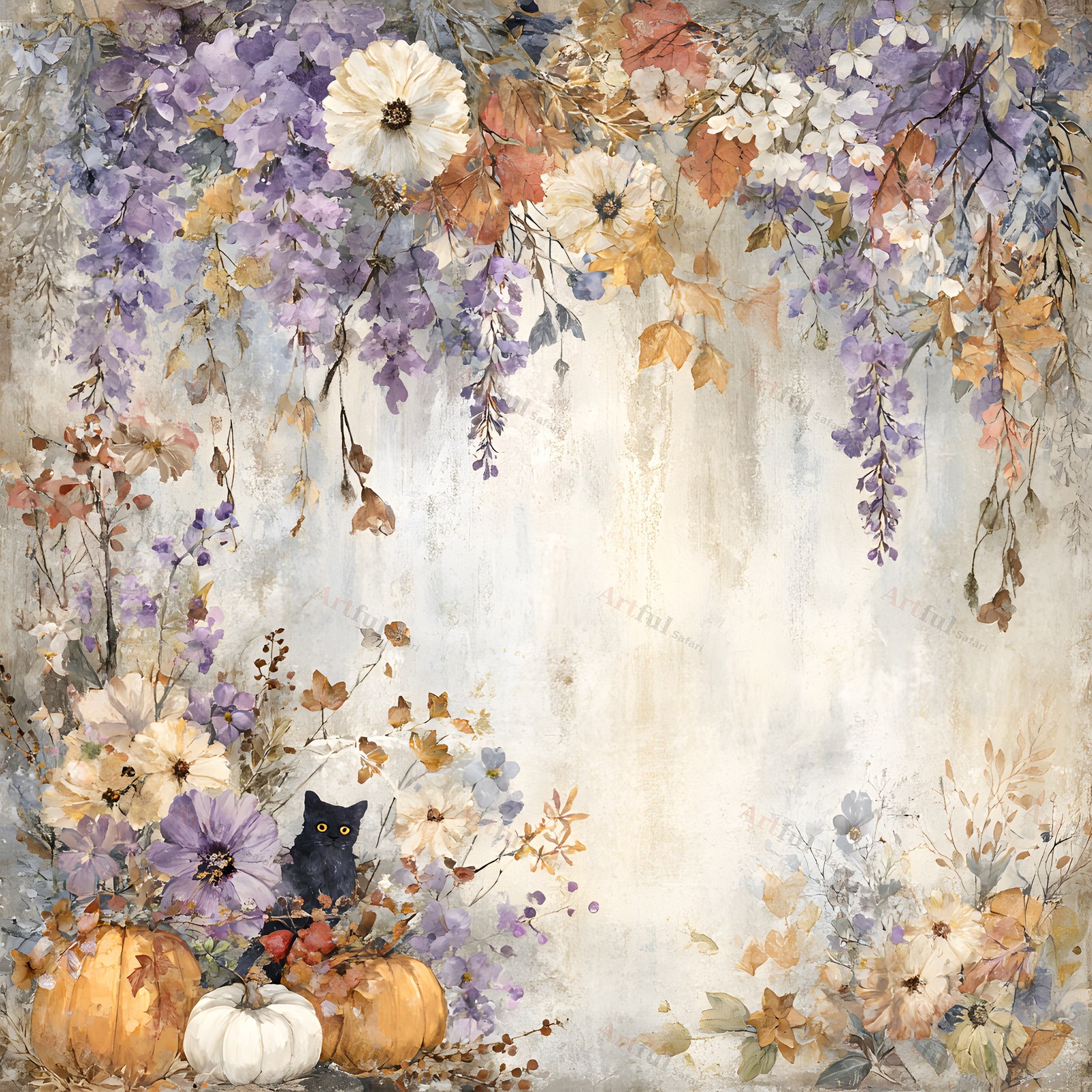 Open ground — included in Halloween Pumpkin Pals 2 Pattern Papers - Halloween Scrapbook Paper, 30 Pieces