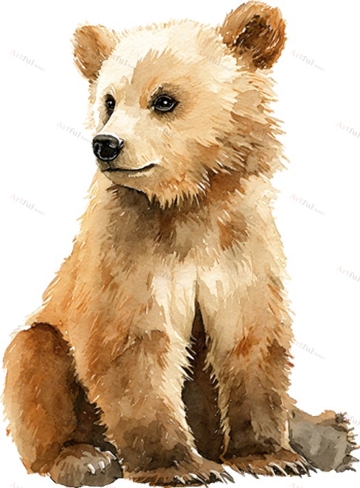 Baby Bear — included in Newborn Scrapbook Kit: Hush and Hollow Bundle