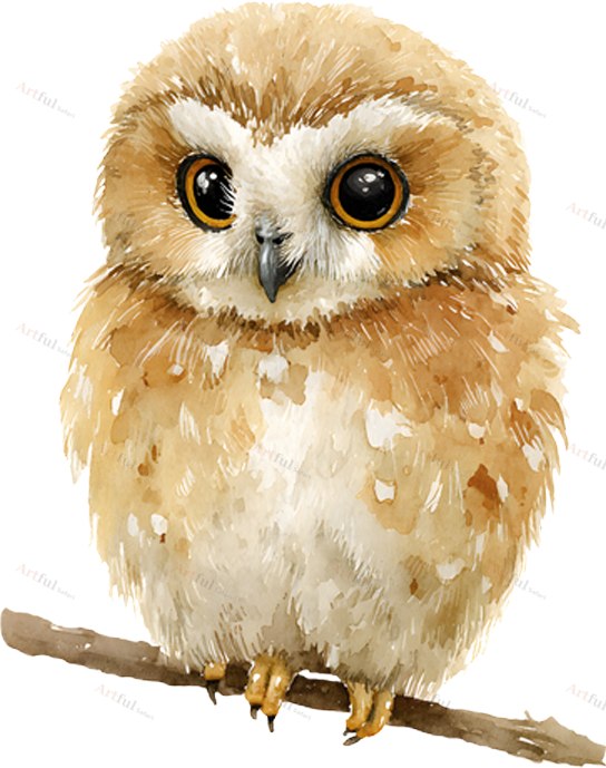 Baby Owl — included in Newborn Scrapbook Kit: Hush and Hollow Bundle